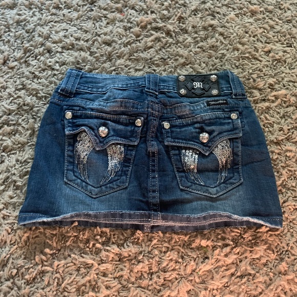 Miss Me denim mini skirt size 24 - Picture 1 of 3